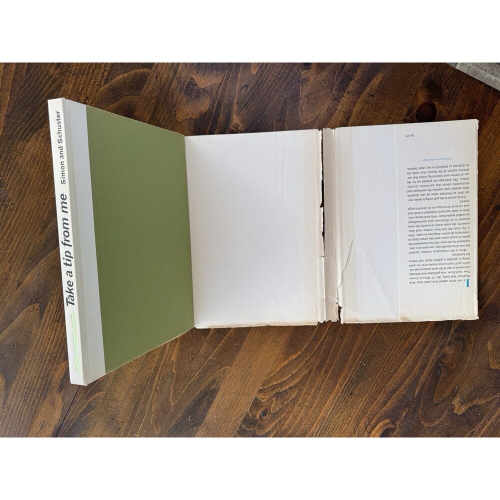 Jack Nicklaus Take A Tip From Me (Vintage First Printing) GOLF Book Hardcover - Picture 5 of 6